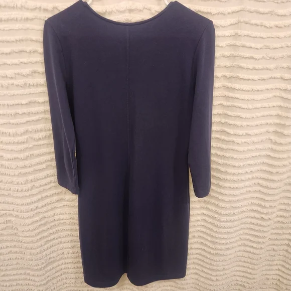 Lilly Pulitzer Fitted Dress  embroidered‎ Navy Blue Size small - Picture 4 of 8